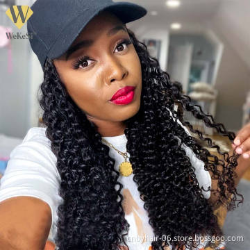 Cheap Human Hair Lace Front Baseball Hat Wig With Baby Hair,Lace Human Hair Cap Wig,Wholesale Mink Virgin Lace Front Hat Cap Wig